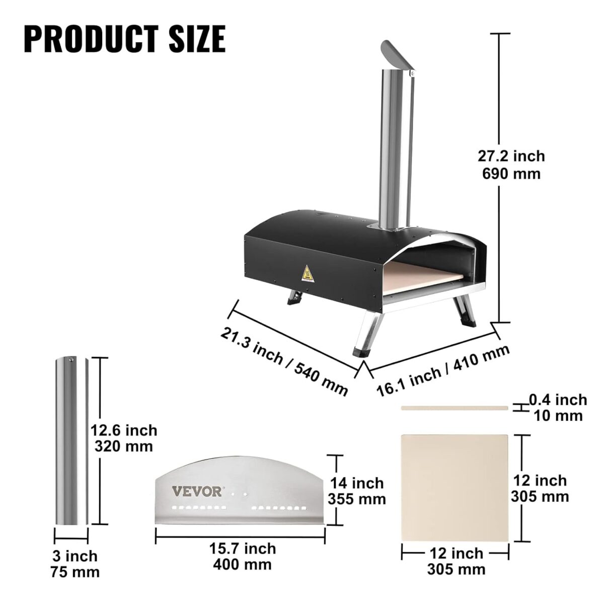 Protable pizza oven