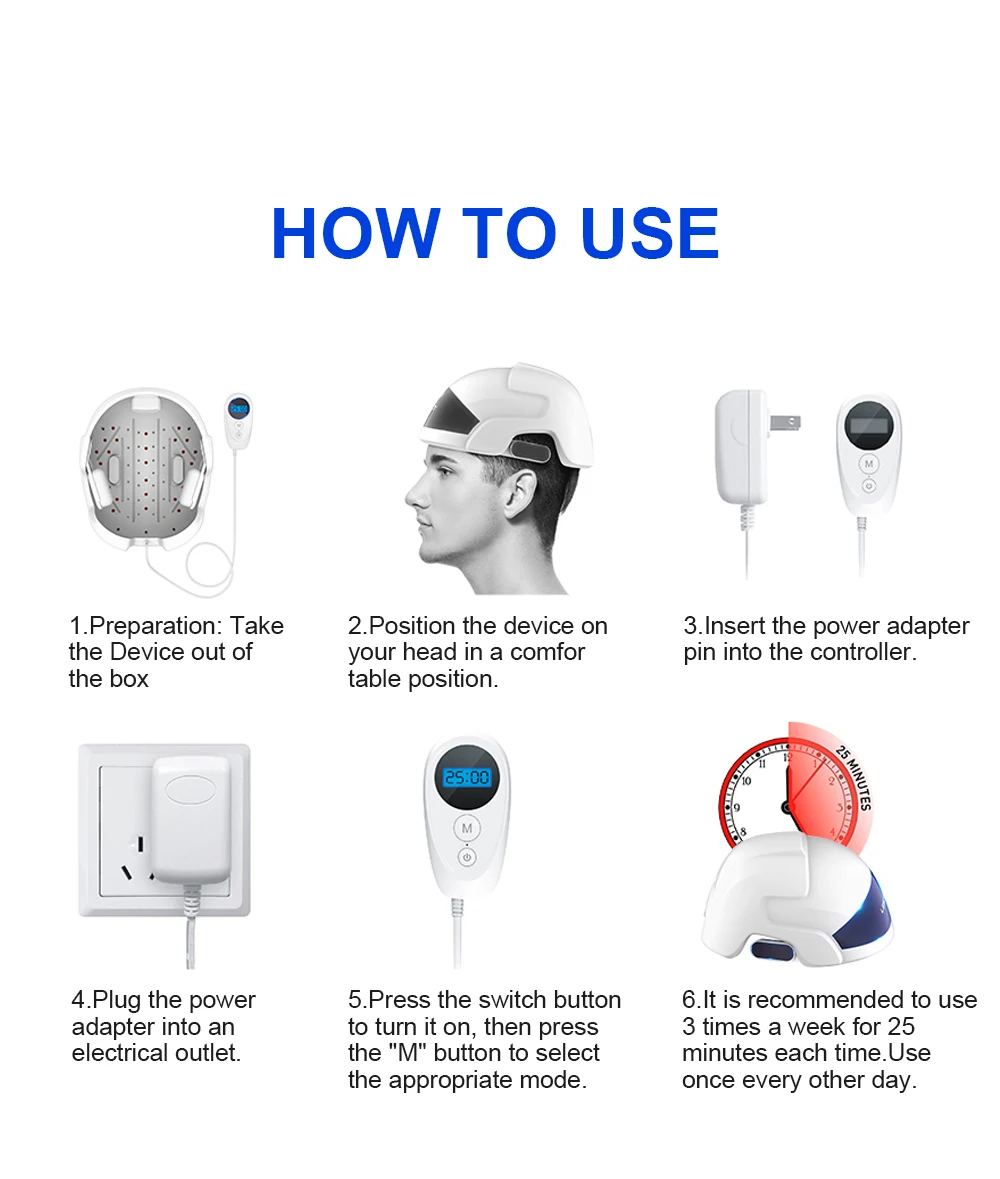 Red light helmet