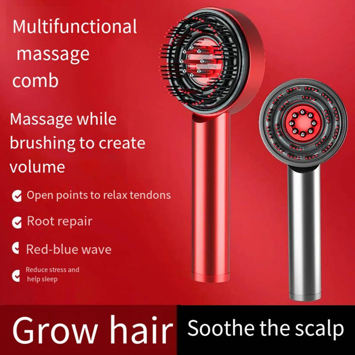 Scalp massaging with oil