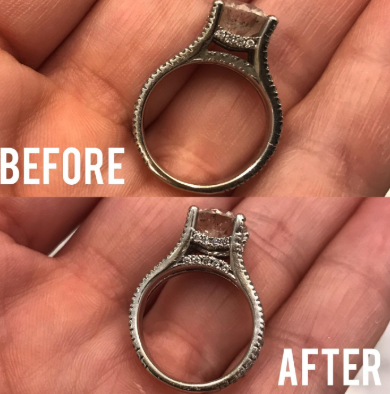 before and after ultrasonic cleaner